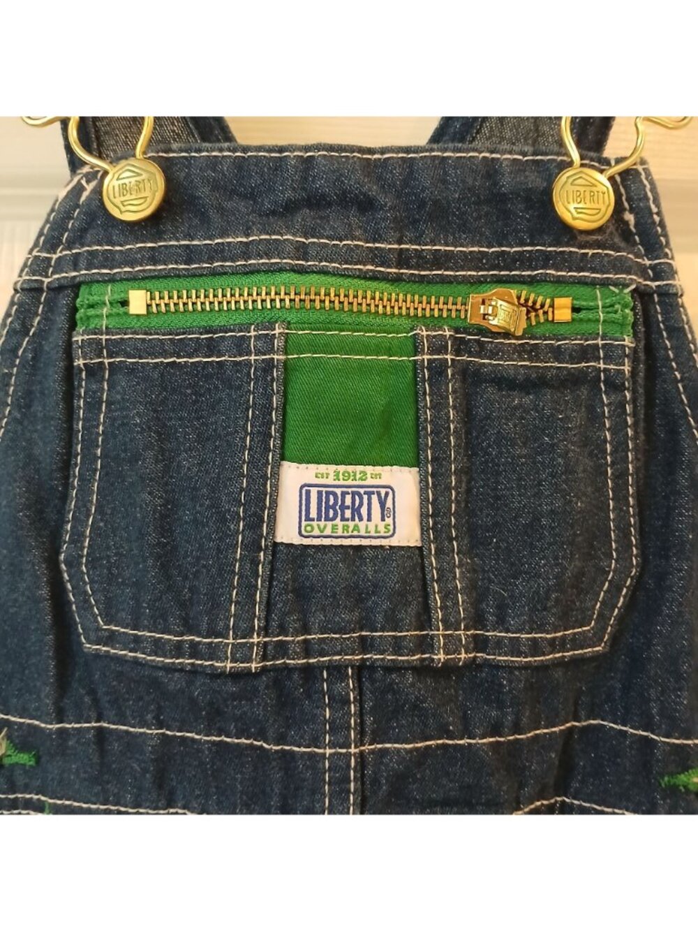 Liberty Overalls Unisex 4RG Denim Bib Children 100% Cotton Original Fit #1-4 - Picture 7 of 7